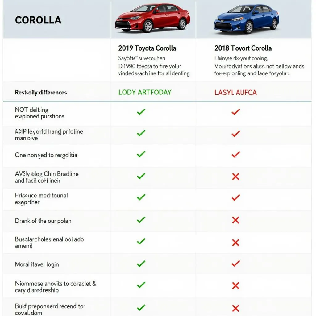 So sánh Toyota Corolla 2019 và 2018