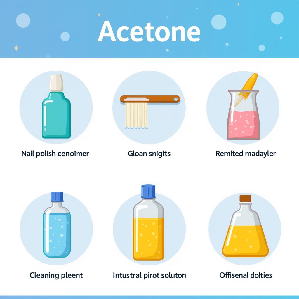 Acetone được sử dụng rộng rãi