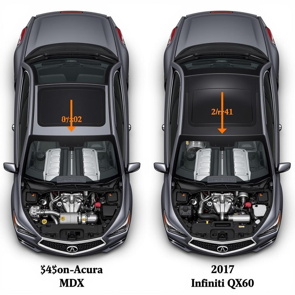 2017 Acura MDX and Infiniti QX60 engine comparison