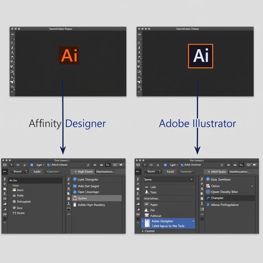 So sánh Affinity Designer và Adobe Illustrator