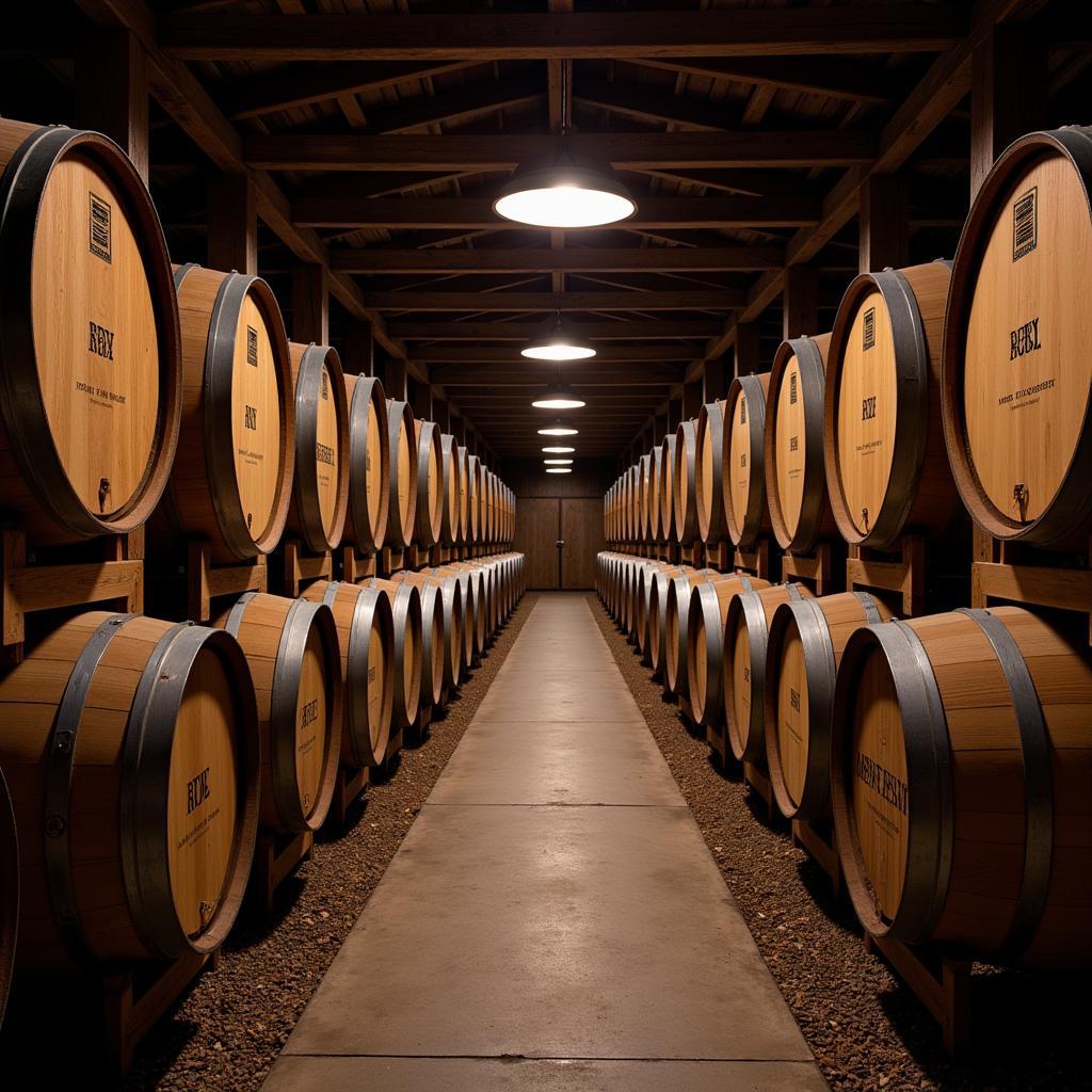 Whiskey Aging Barrels