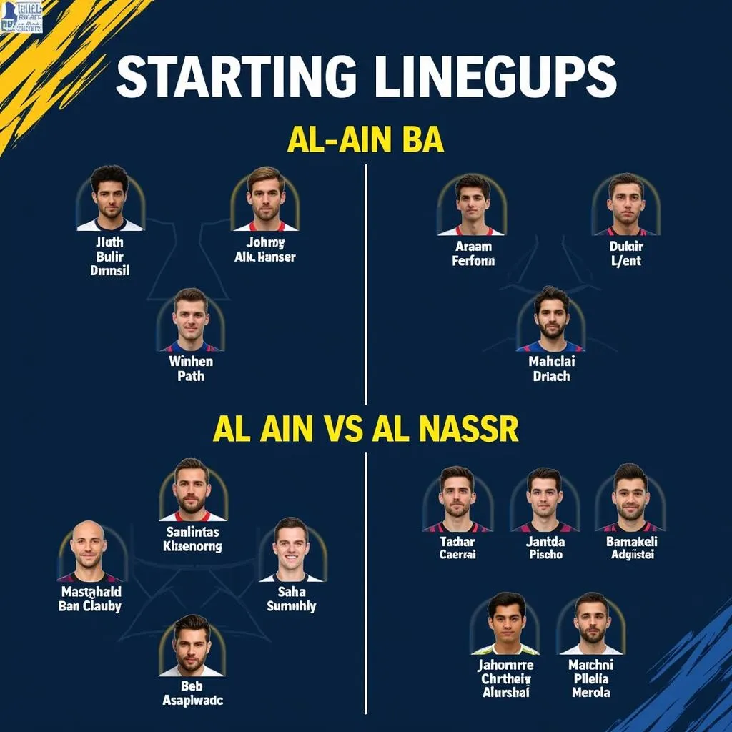 Đội hình ra sân Al Ain vs Al Nassr