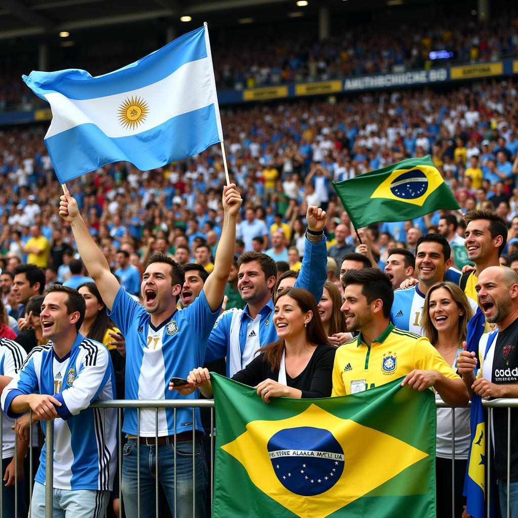 Argentina Brasil Fans Superclásico 2012