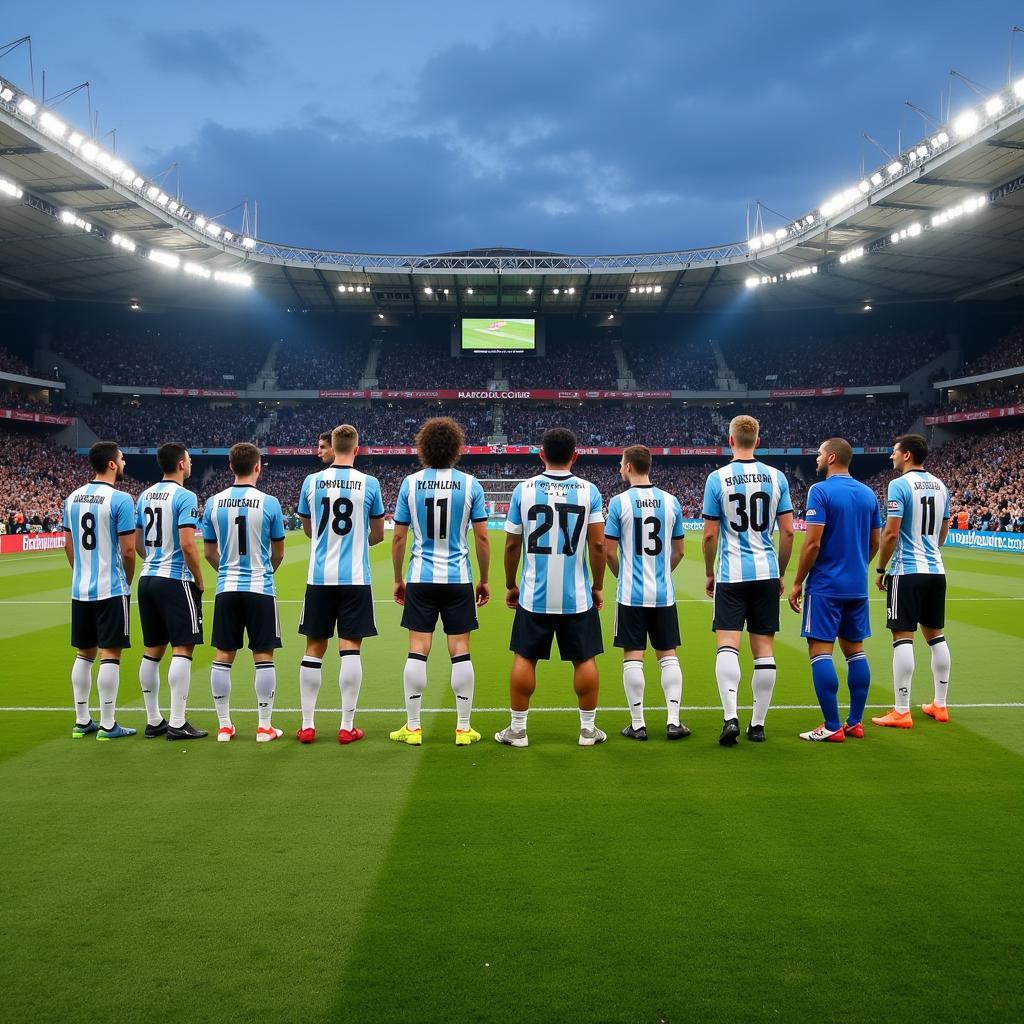 Argentina vs Italy 1986: Đội hình