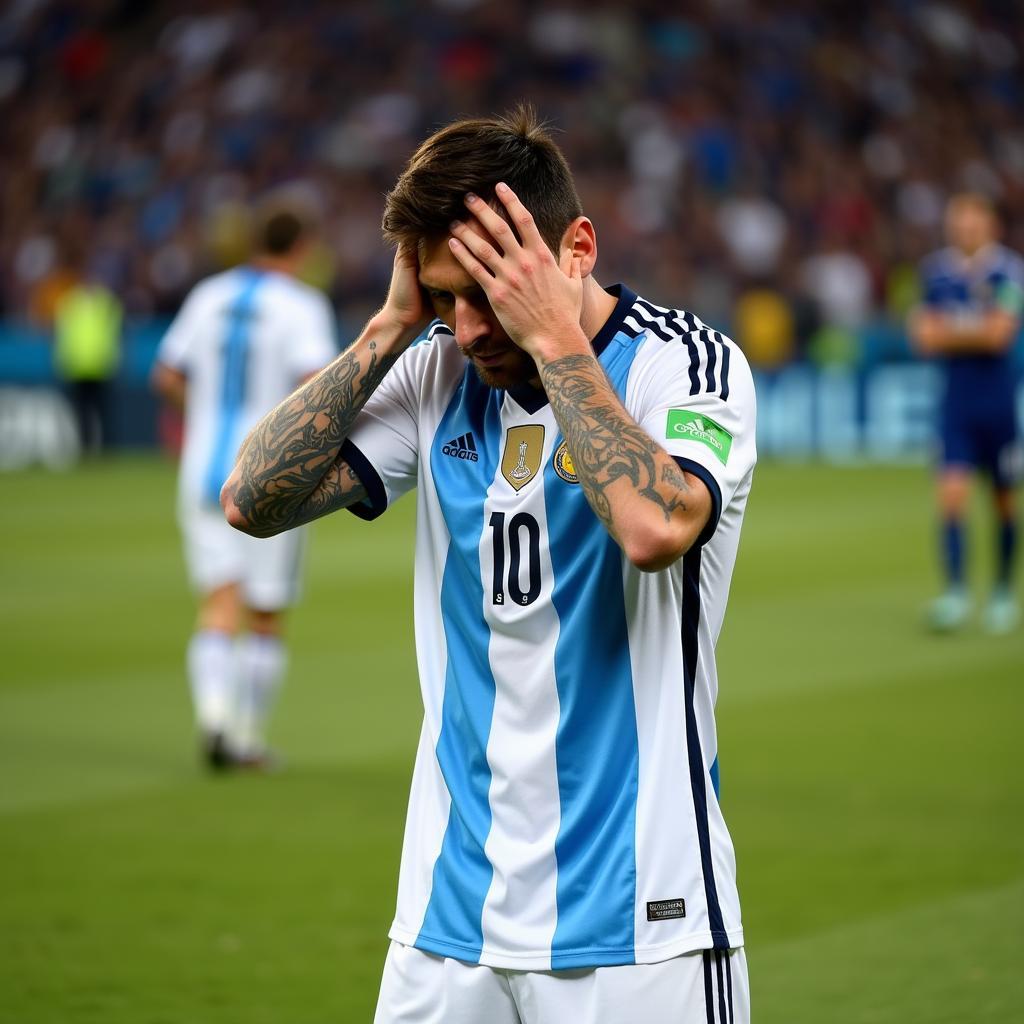 Messi thất vọng