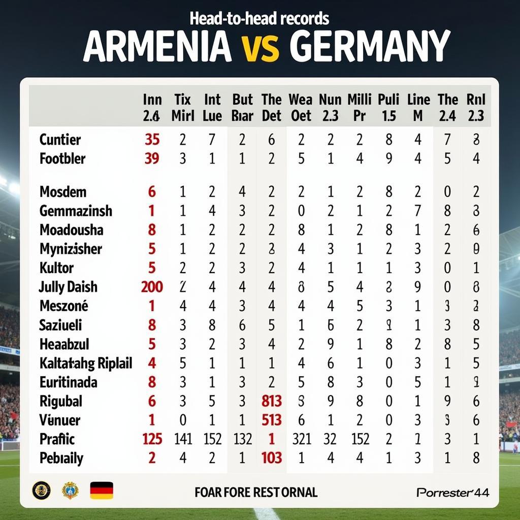 Lịch sử đối đầu Armenia vs Đức