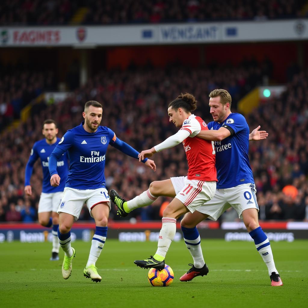 Arsenal và Everton đối đầu nảy lửa