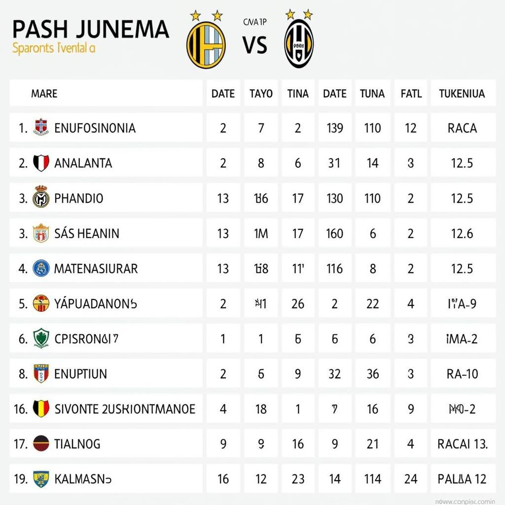 Lịch sử đối đầu Atalanta vs Juventus