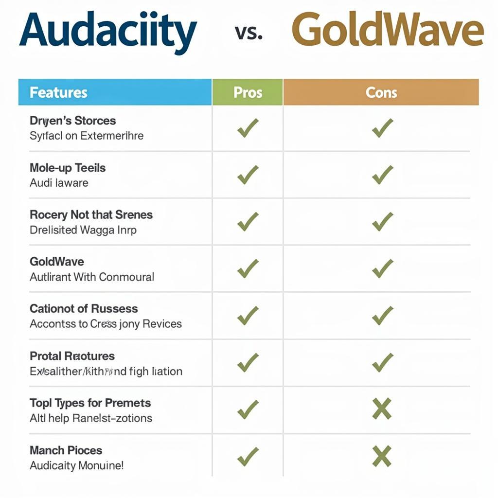 So sánh trực quan Audacity và GoldWave