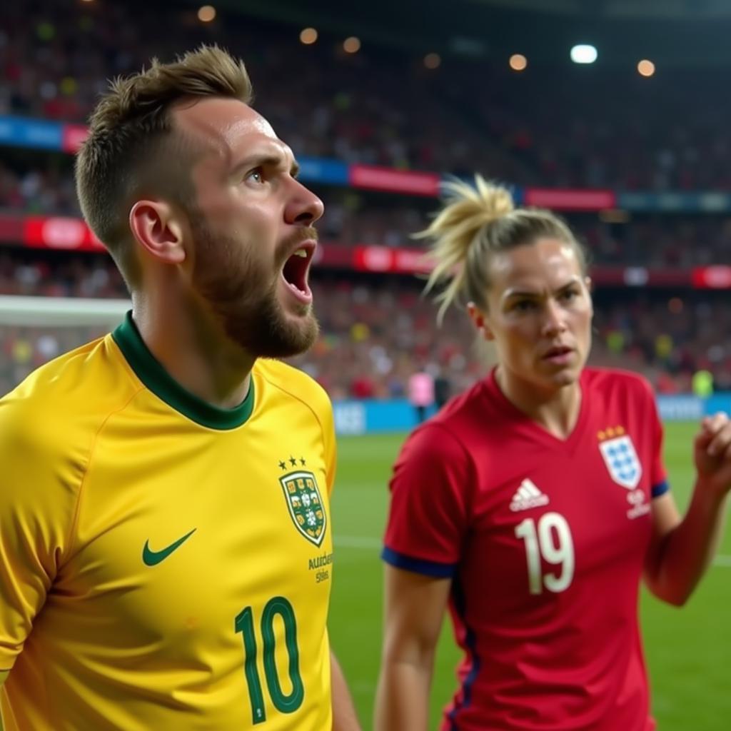 Khoảnh khắc kịch tính trong trận đấu Australia vs England World Cup 2019