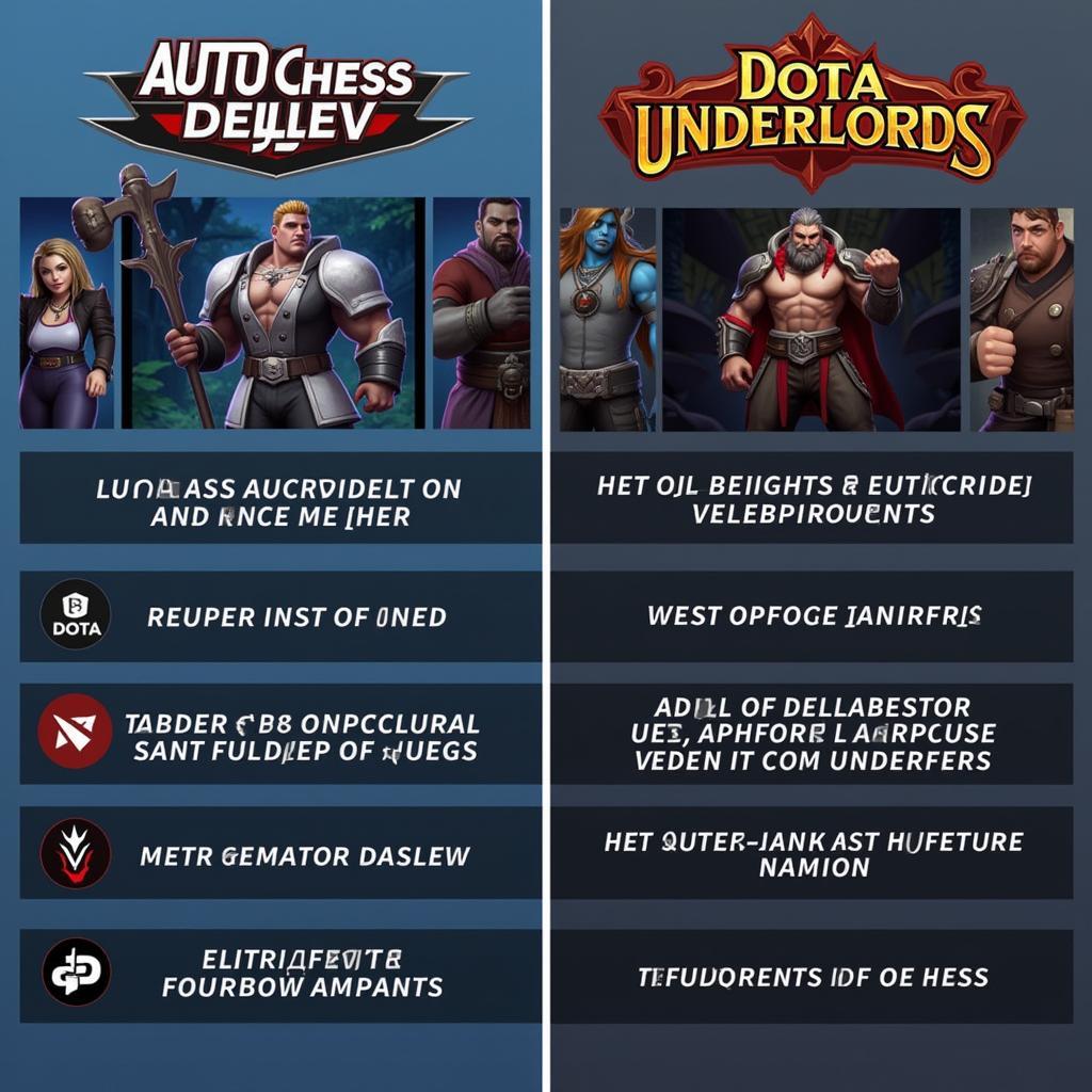 So sánh Auto Chess và Dota Underlords