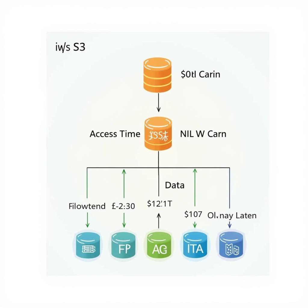 Biểu đồ phân cấp các lớp lưu trữ AWS S3