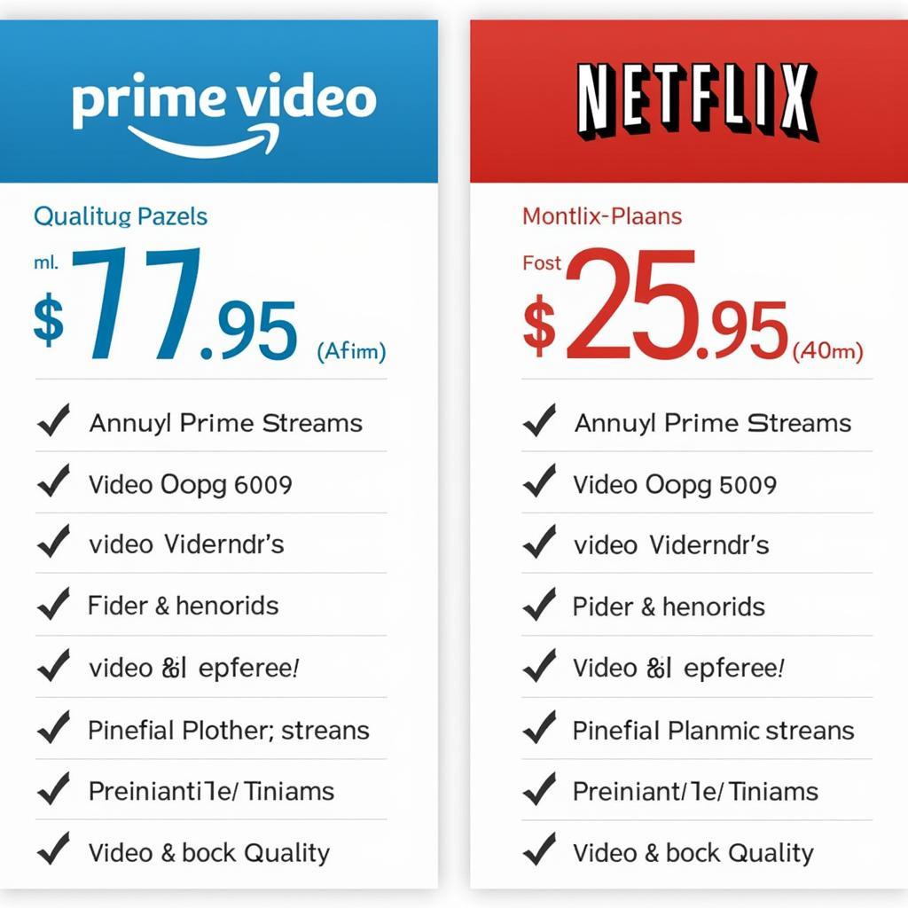 Bảng giá chi tiết Amazon Prime vs Netflix