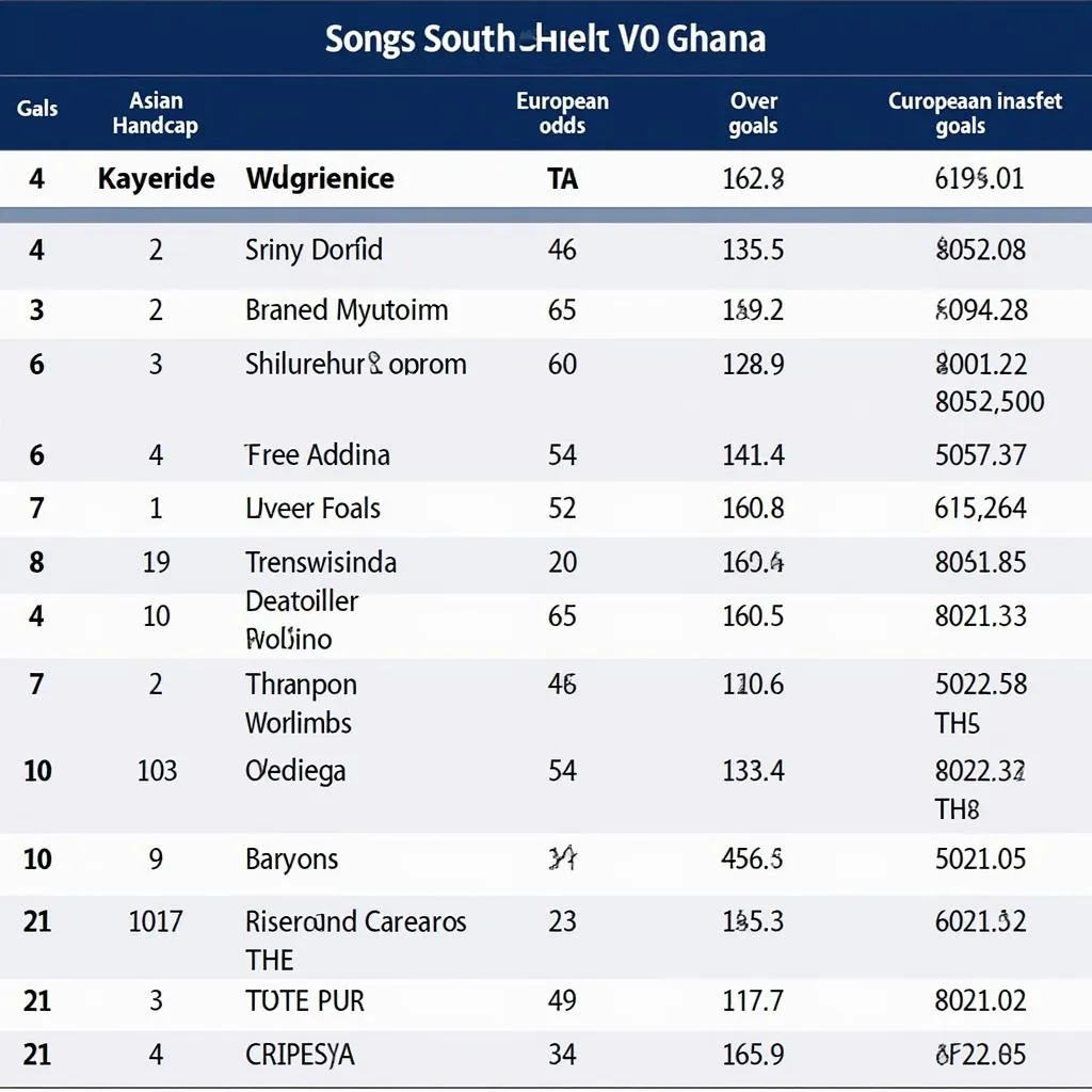 Bảng tỷ lệ kèo Hàn Quốc vs Ghana