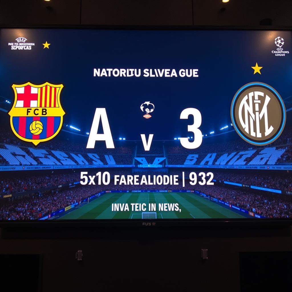 Barca vs Inter: Những màn rượt đuổi tỷ số