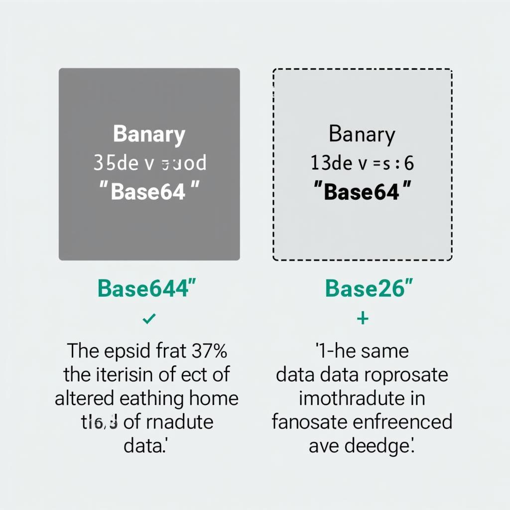 So sánh kích thước dữ liệu Base64 và Binary