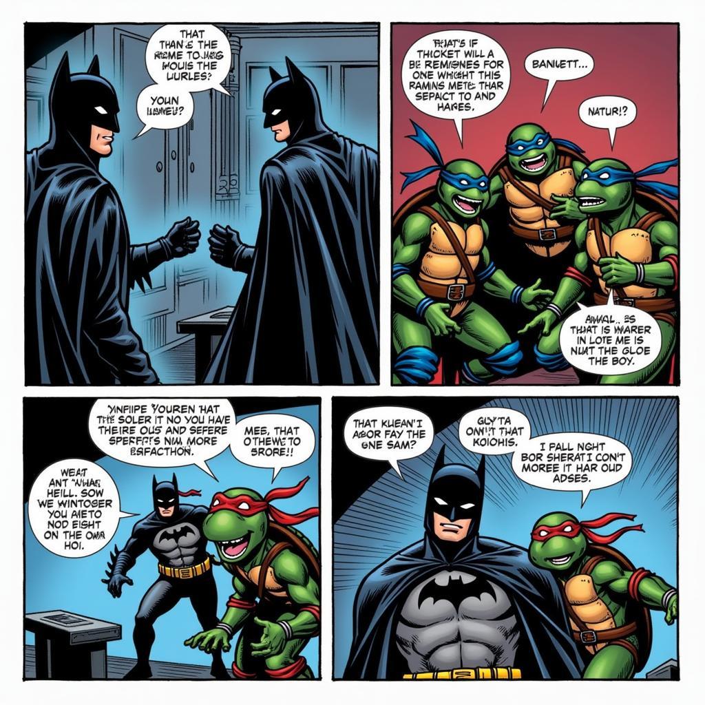 Batman sử dụng chiến thuật ẩn mình, TMNT tấn công trực diện