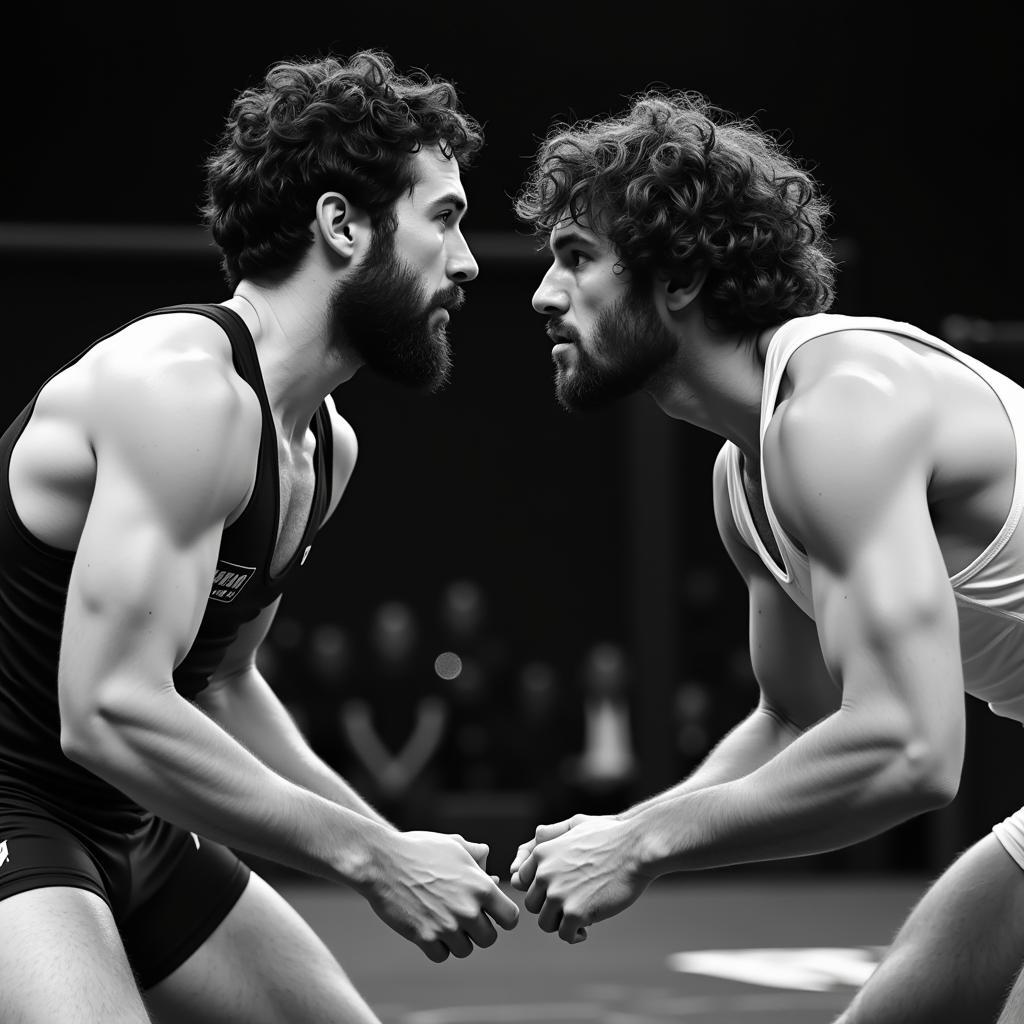 Ben Askren và Jordan Burroughs đối đầu trên sàn đấu