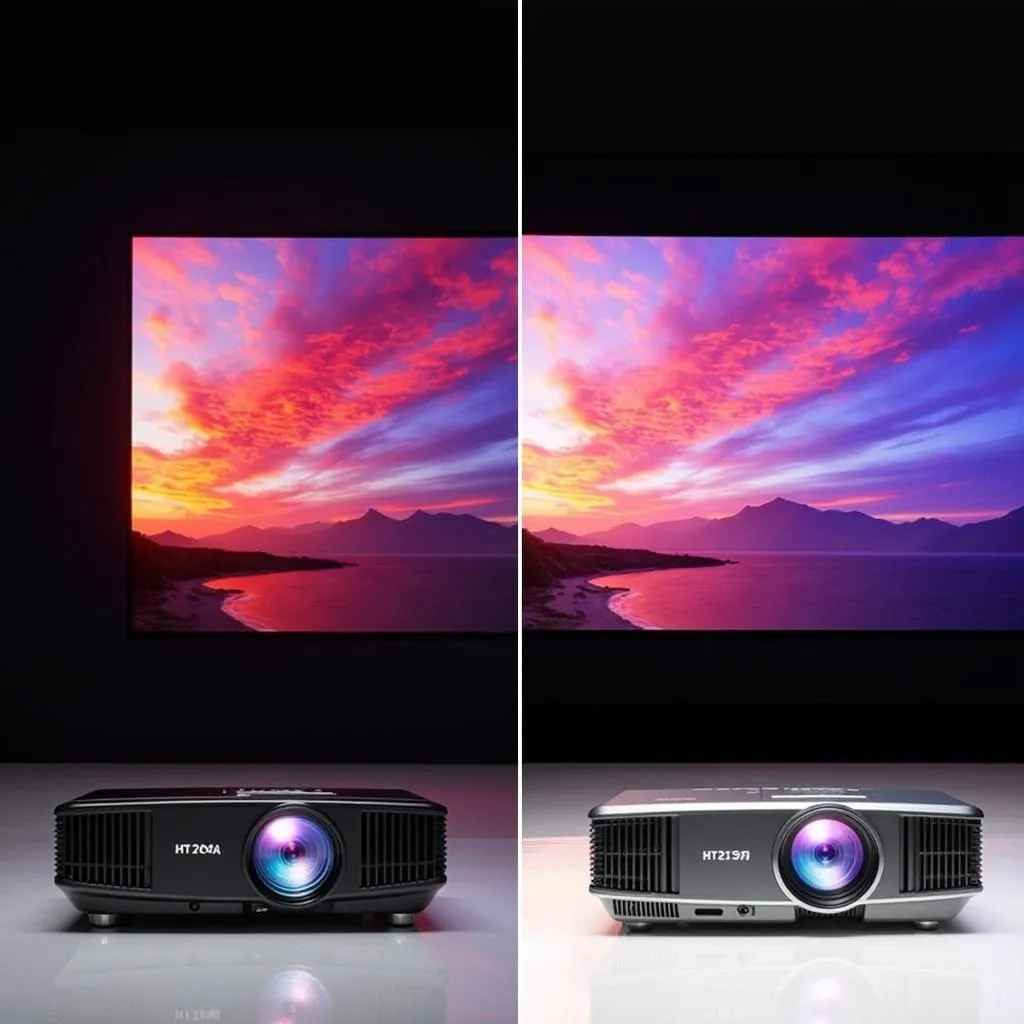 So sánh chất lượng hình ảnh BenQ HT2050 và HT2150ST