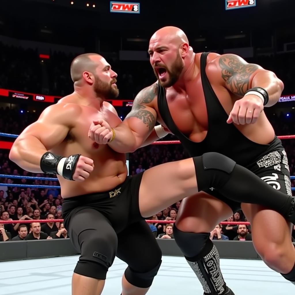 Big Show tung đòn Knock-Out Punch vào CM Punk