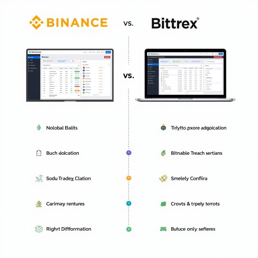 So sánh giao diện Binance và Bittrex