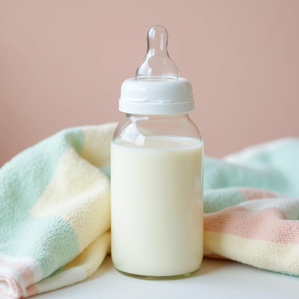 Glass feeding bottle