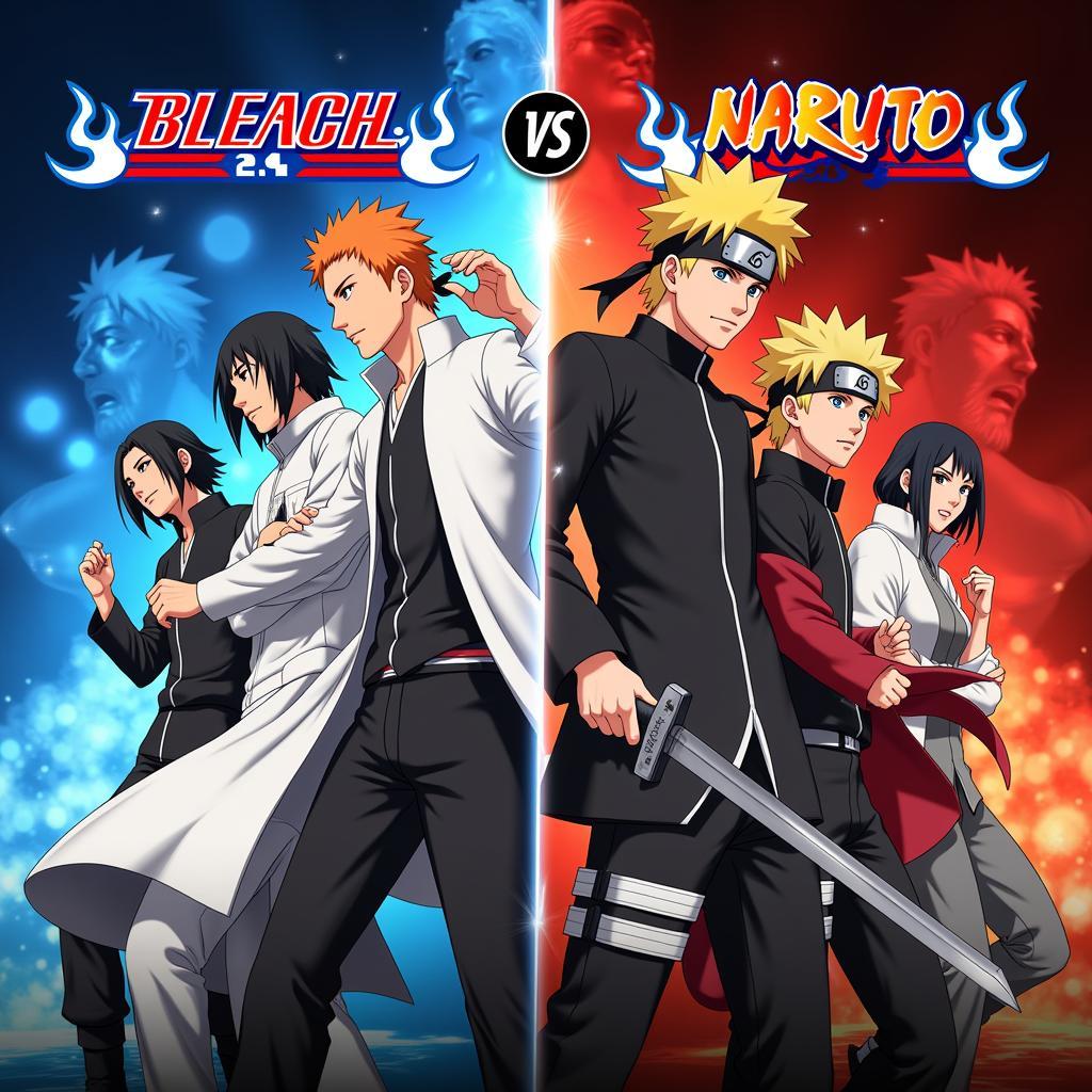 Giao diện Bleach vs Naruto 2.4