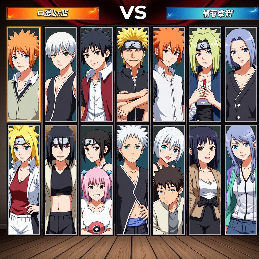 Bleach vs Naruto 2.5: Hệ Thống Nhân Vật Đa Dạng