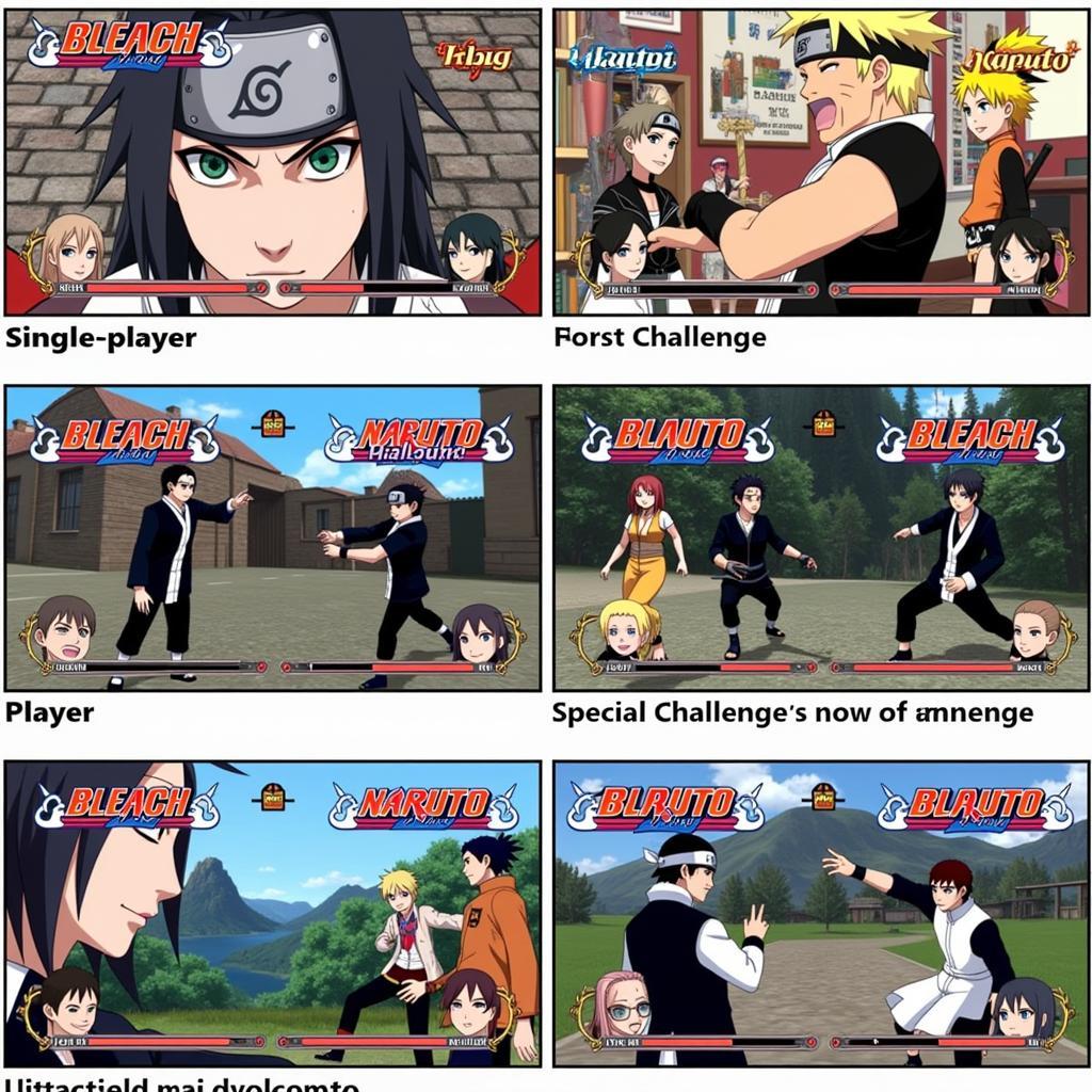 Bleach vs Naruto Chế Độ Chơi