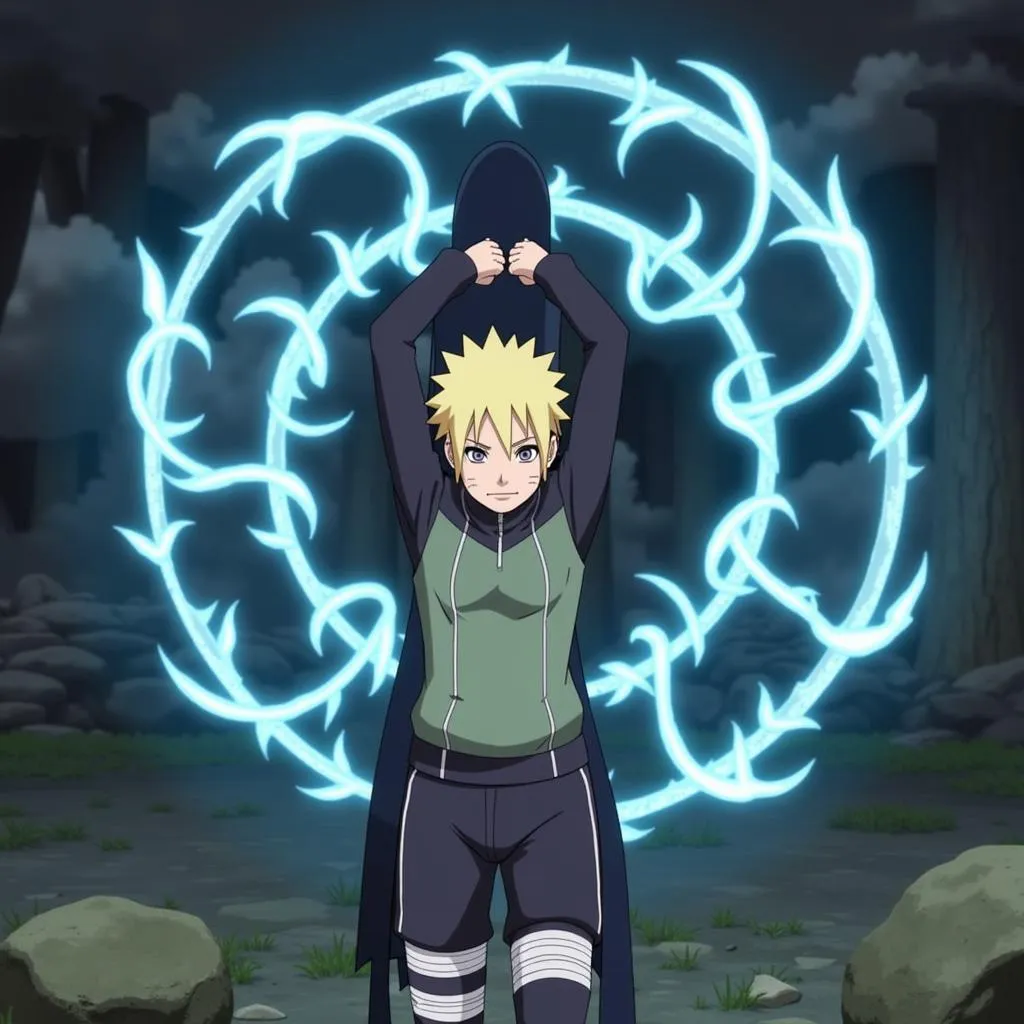 Boruto using the Jougan