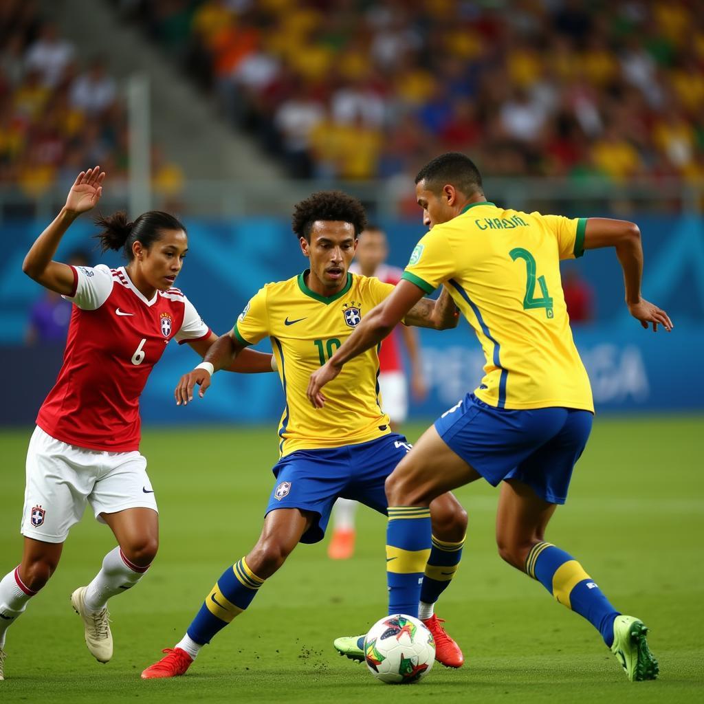 Brazil tấn công Thụy Sĩ tại World Cup