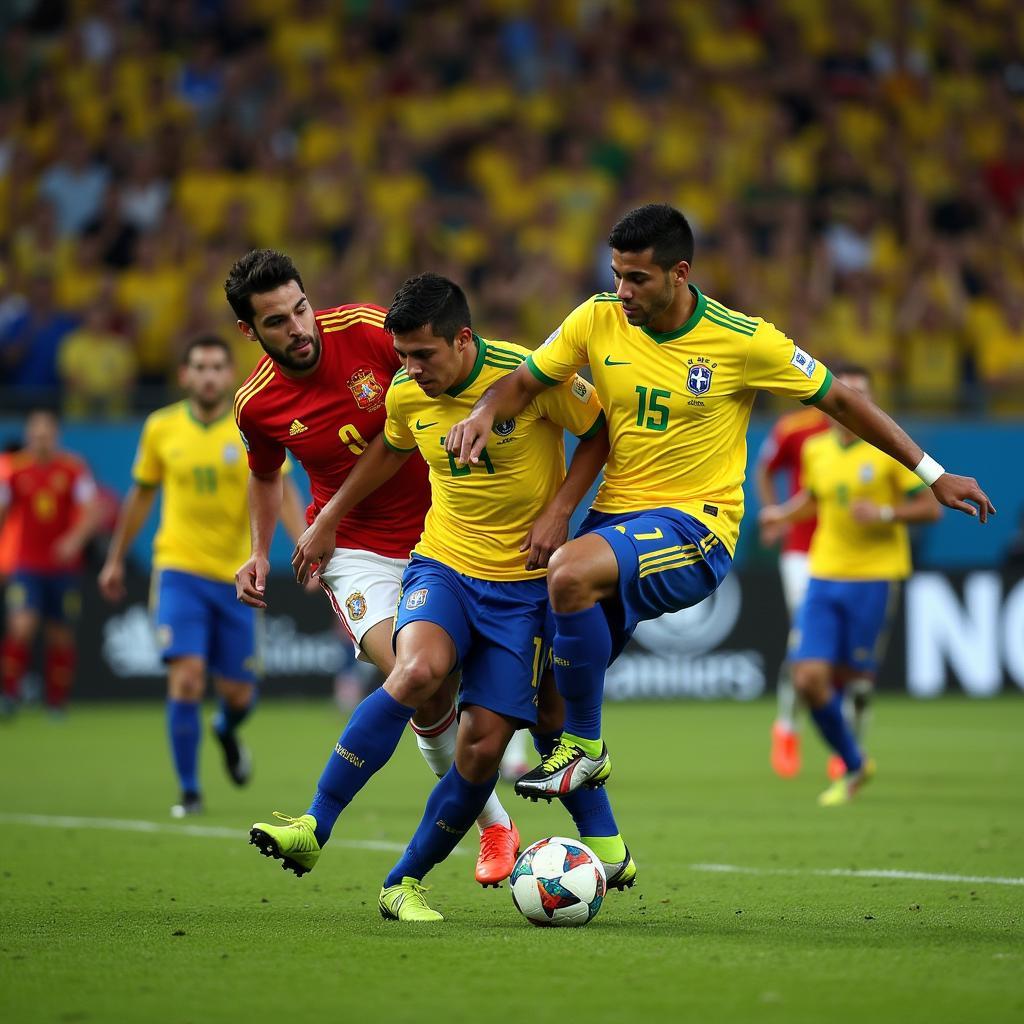 Brazil vs Spain trong trận chung kết Confederations Cup 2013