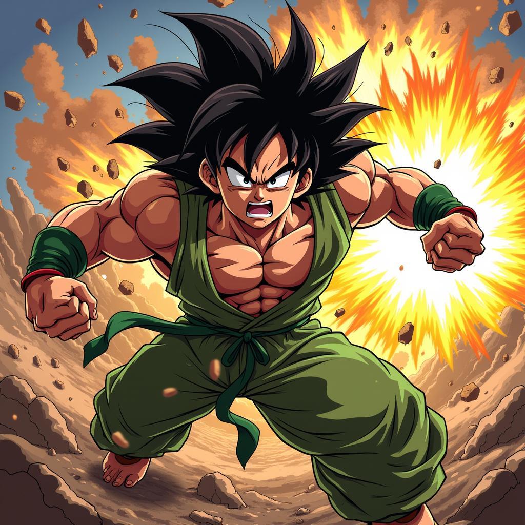 Broly Super Saiyan Full Power Tung Cú Đấm