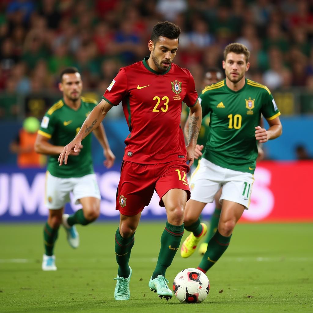 Bruno Fernandes trong pha kiến tạo cho đồng đội