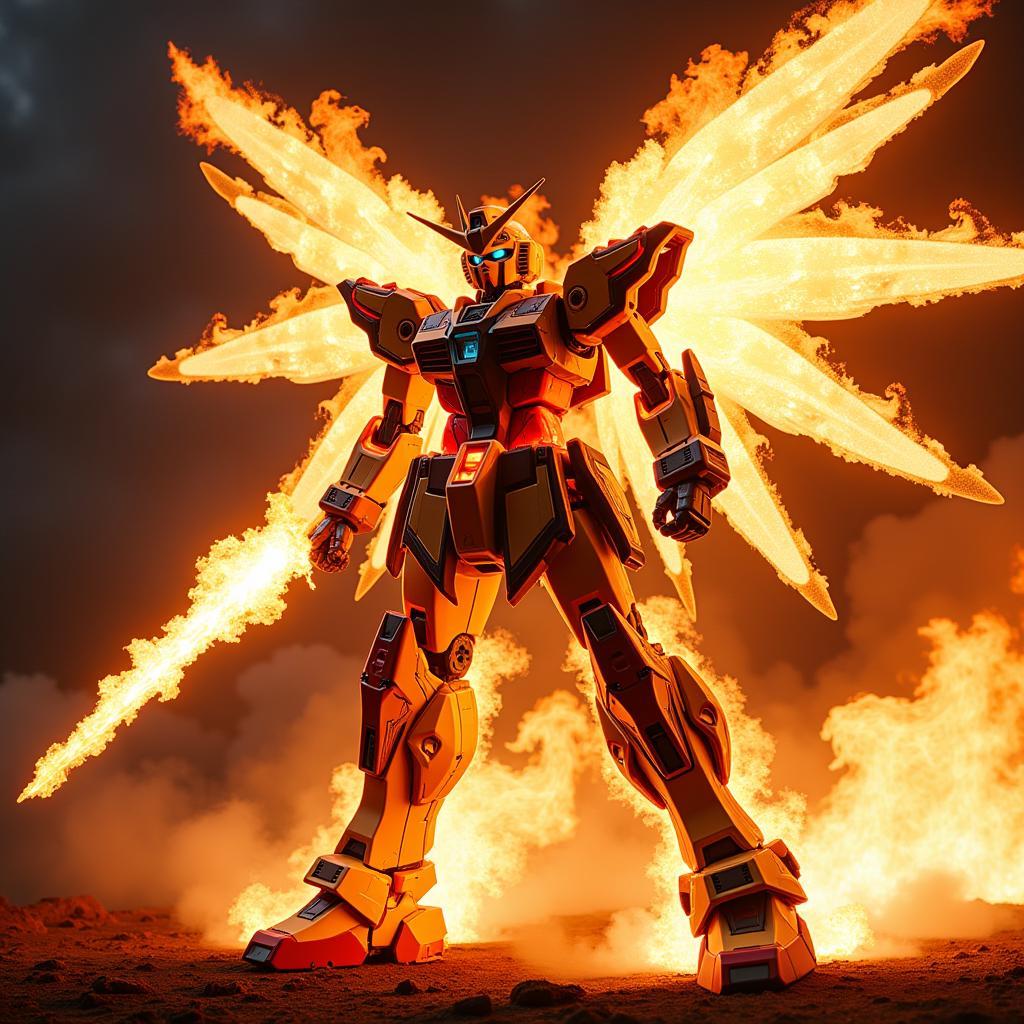 Burning Gundam với ngọn lửa rực cháy