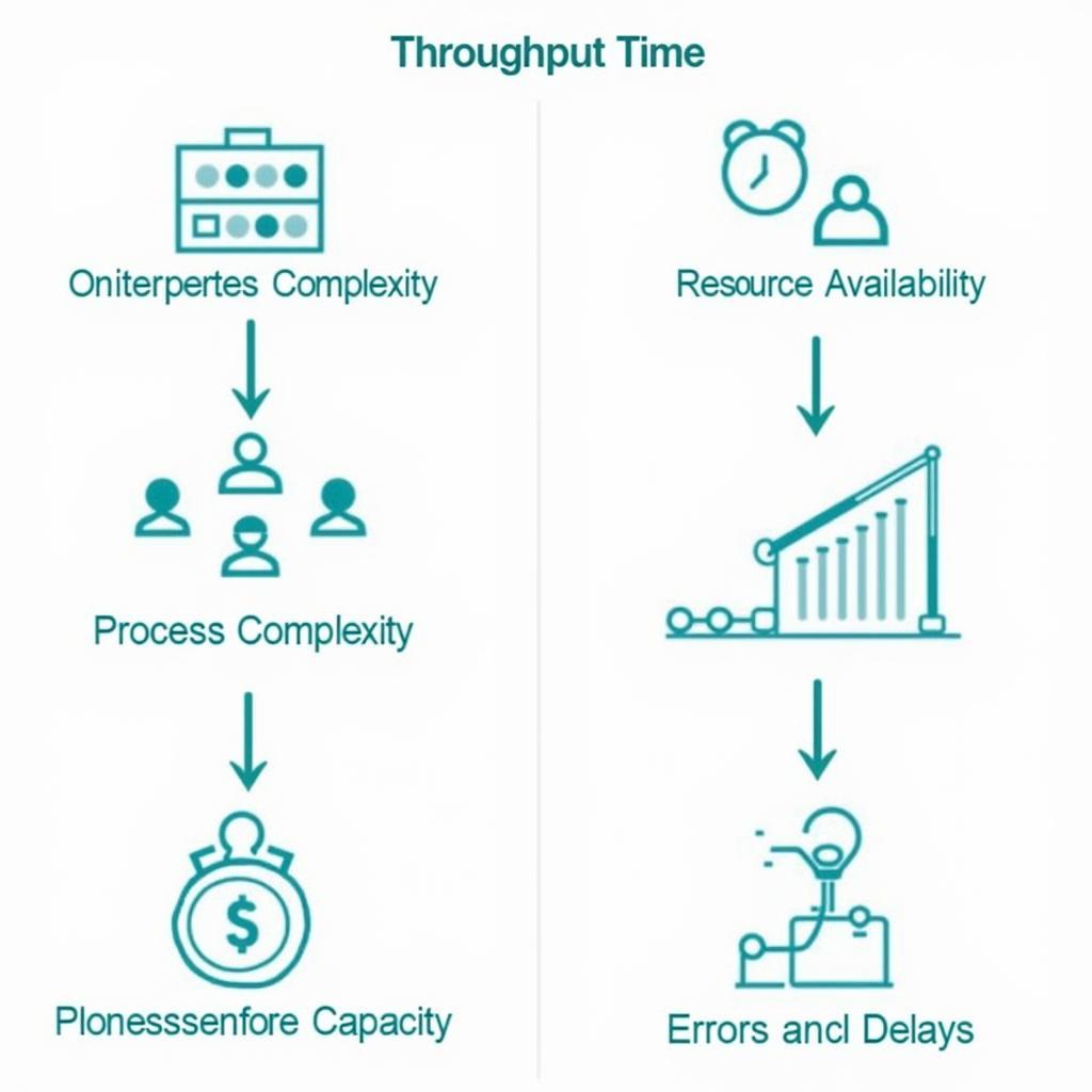 Các yếu tố ảnh hưởng đến cycle time và throughput time