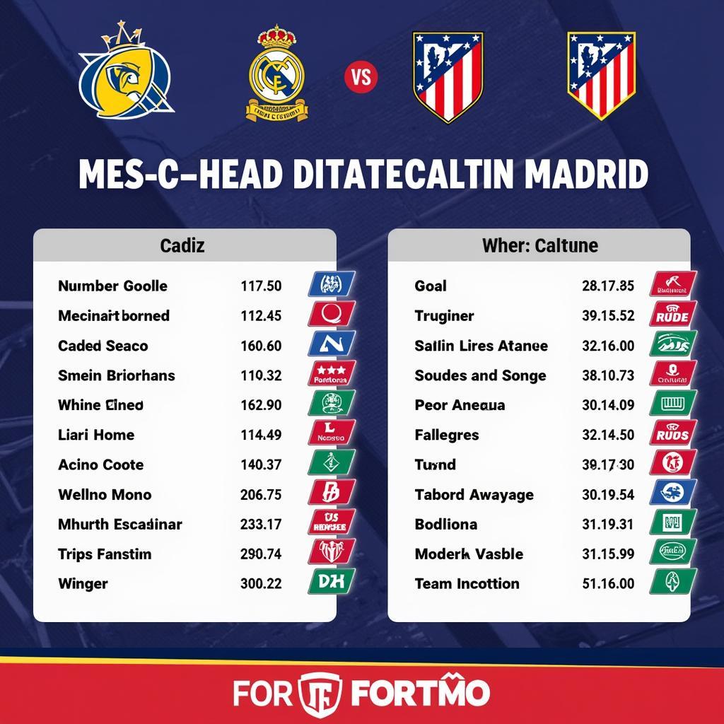 Lịch sử Đối đầu Cadiz vs Atletico Madrid