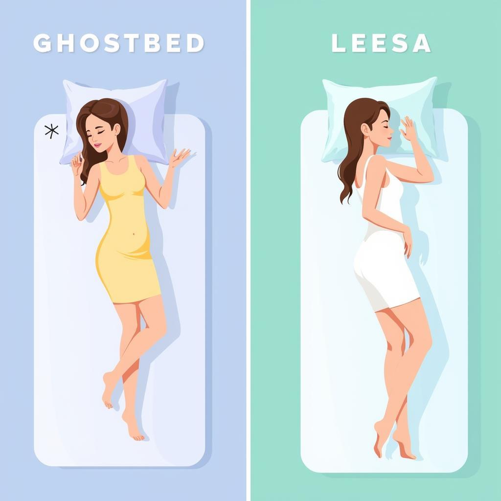 Cảm giác nằm Ghostbed vs Leesa