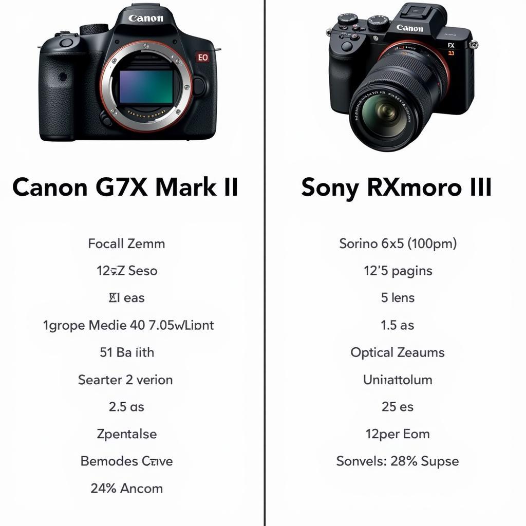 Canon G7X Mark II và Sony RX100 III: So sánh ống kính