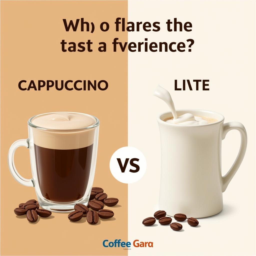 So sánh hương vị giữa Cappuccino và Latte