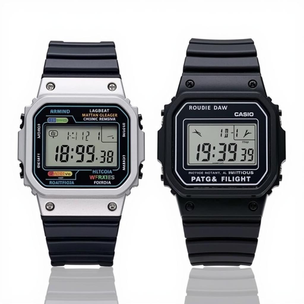 Casio F84W và F91W: Thiết kế