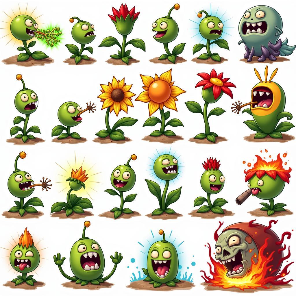 Các Loại Cây Tấn Công Trong Plants Vs Zombies