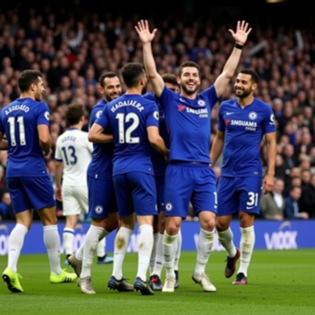 Chelsea ăn mừng bàn thắng