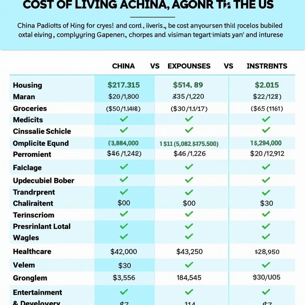 Cost of Living Comparison: China vs. US