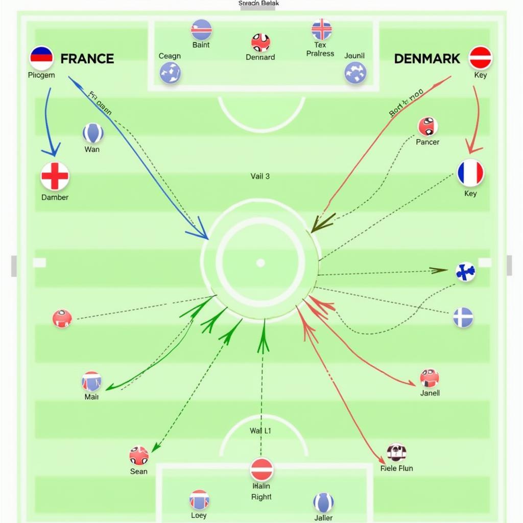 Chiến thuật đối lập: Pháp vs Đan Mạch