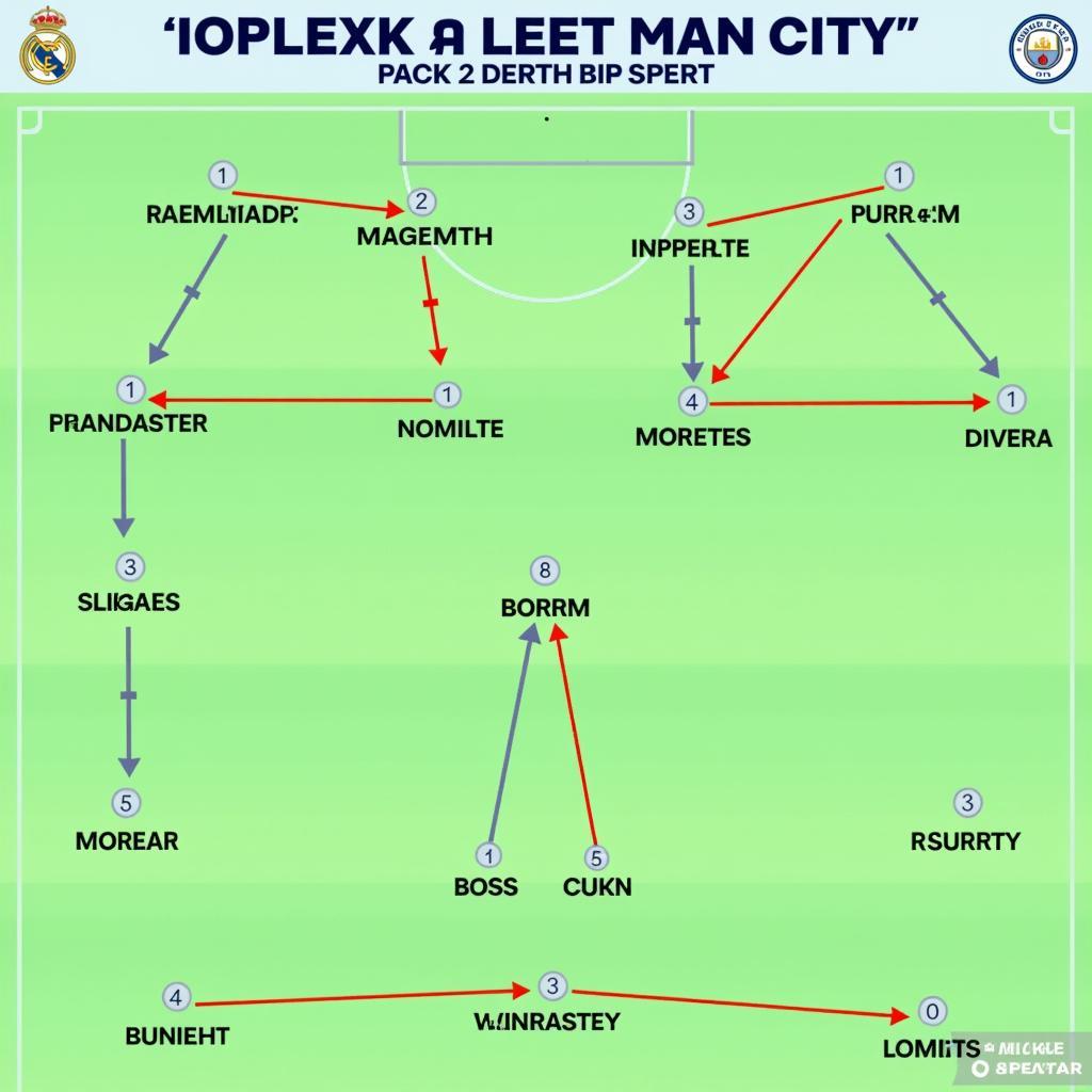 Sơ đồ chiến thuật của Real Madrid và Man City