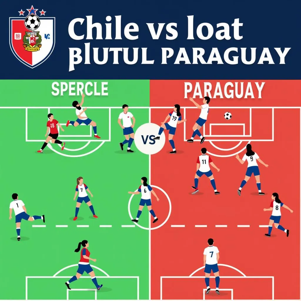 Lối chơi đối lập giữa Chile và Paraguay