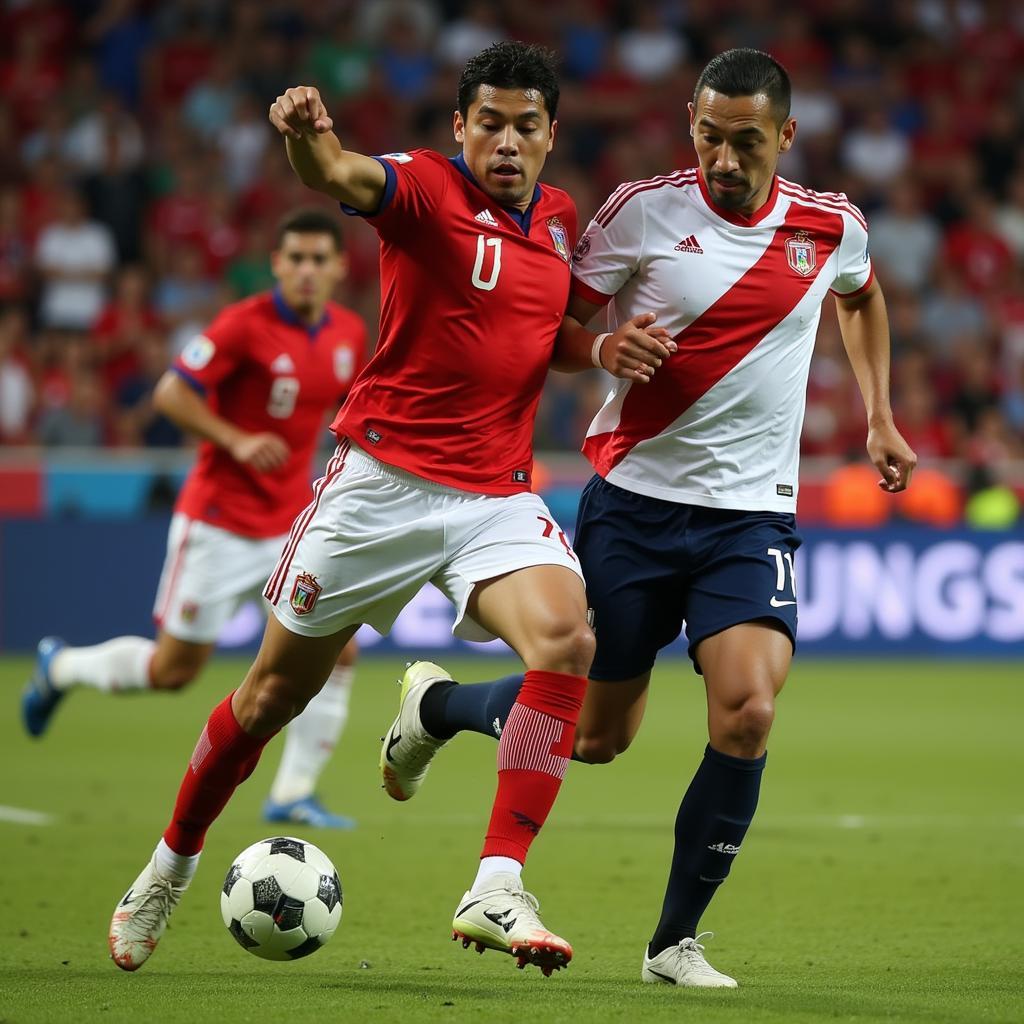 Trận đấu Chile vs Peru tại vòng loại World Cup