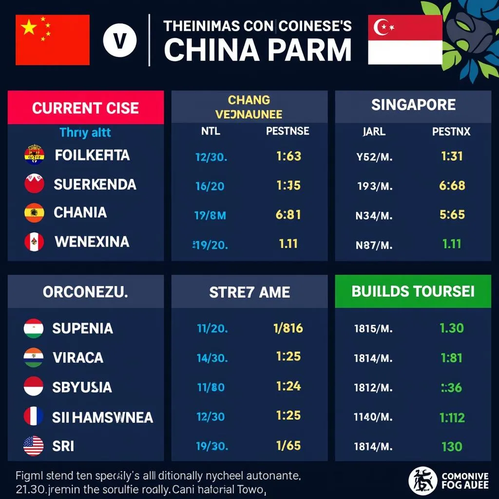 China and Singapore Team Form