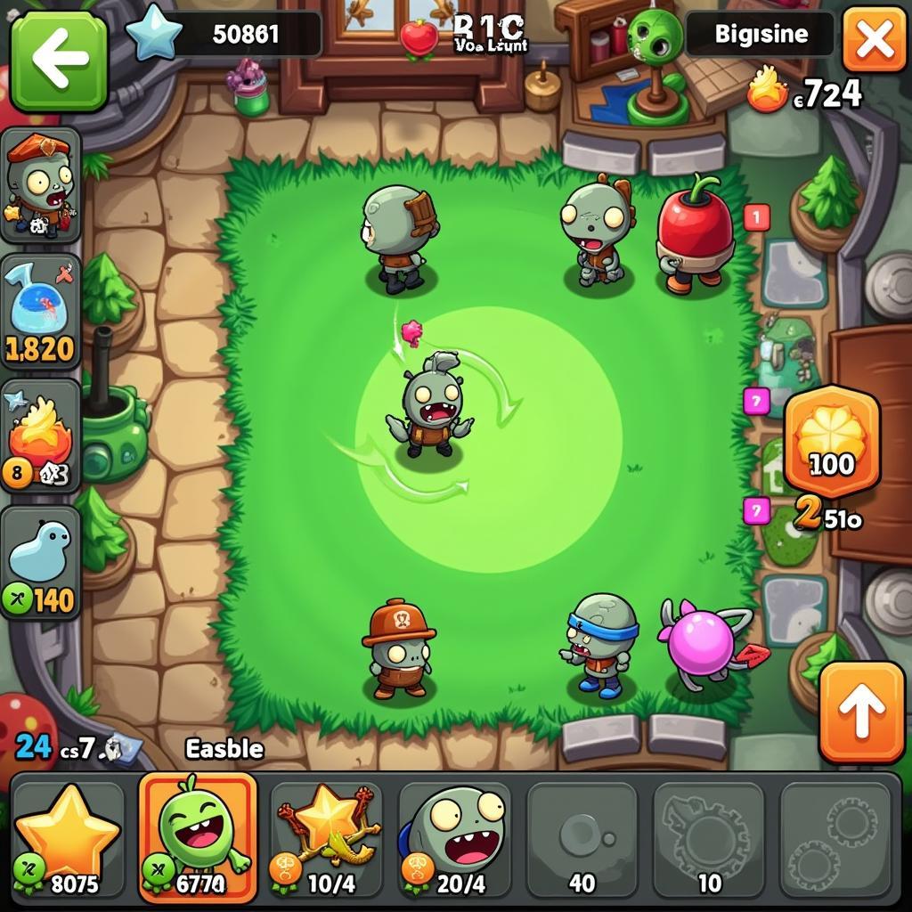 Plants vs Zombies Heroes gameplay screenshot